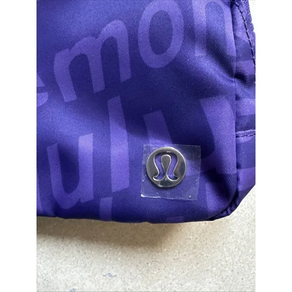 Lululemon Everywhere Belt Bag Atomic Purple Wobbley Wordmark NWT